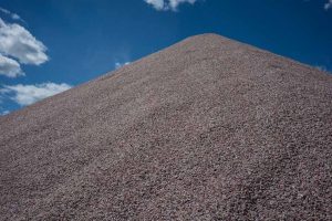 Pile of 3/4" Pink Crushed Stone Washed