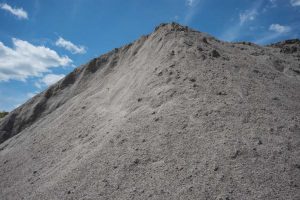 Piles of Quarry Crusher Dust